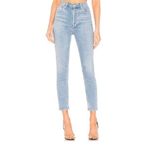 AGOLDE Riley High Rise Straight Crop